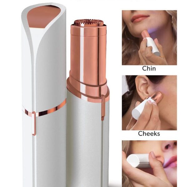 Women’s double-blade electric shaver for private area and pubic hair removal, compact and safe for home use