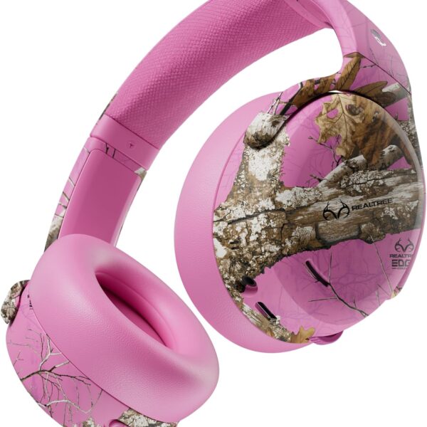 Skullcandy Crusher ANC 2 Pink Wireless Bluetooth Headphones with Noise Cancelling and Microphone – Realtree Edge Design