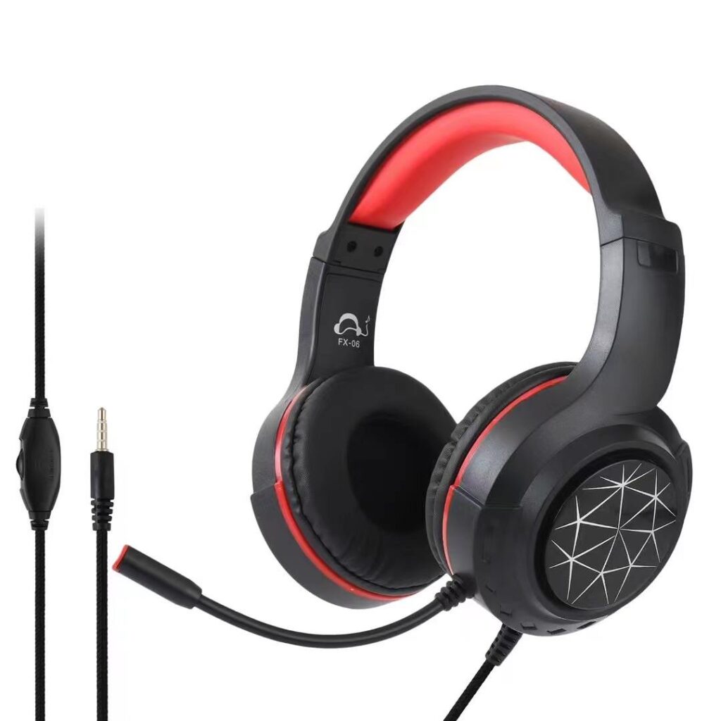Wired Gaming Headset with Noise Cancelling Microphone and Surround Sound for PC, PS4, and Xbox