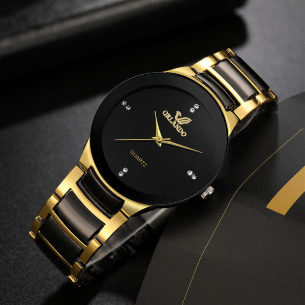 Classic quartz couple watches for men and women, affordable business style