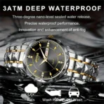 Waterproof wrist watch