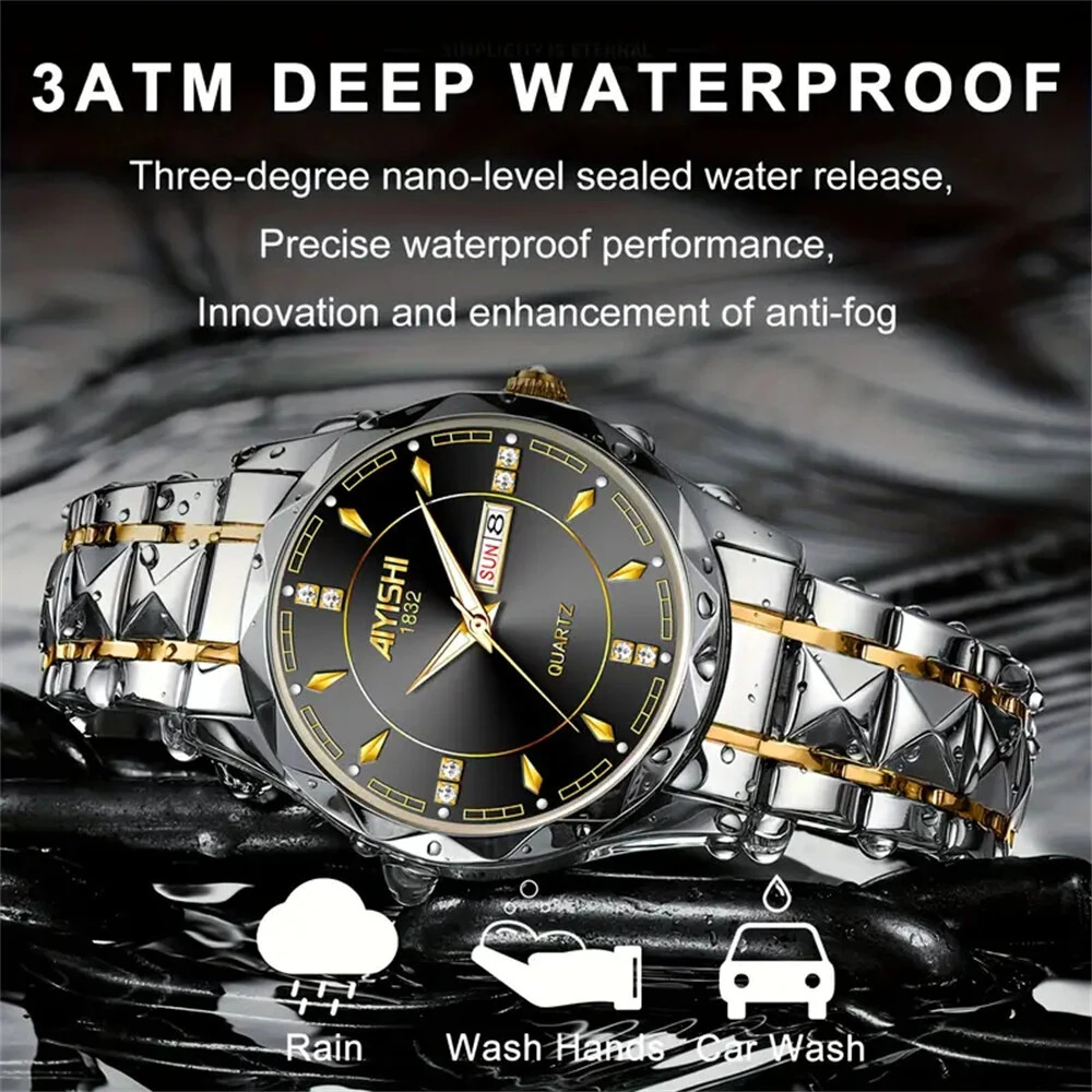 Waterproof wrist watch
