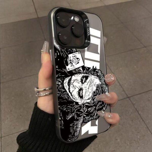 Western Style Joker Durable Protective Phone Case for iPhone 15 Pro Max 16 Pro Max 1615 7 Plus – Hard PC Material Cover with Cool Joker Design