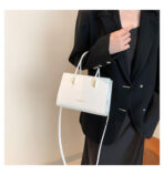 Large women’s handbag in candy color PU leather, stylish and spacious