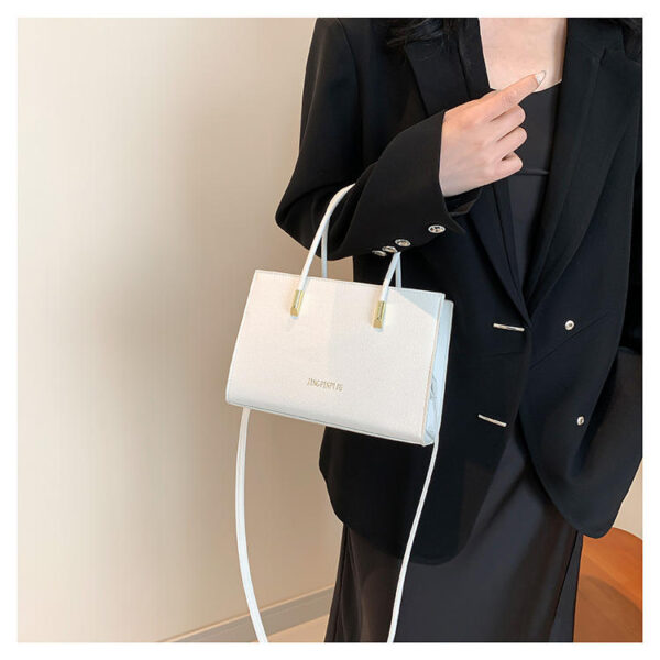 Large women’s handbag in candy color PU leather, stylish and spacious