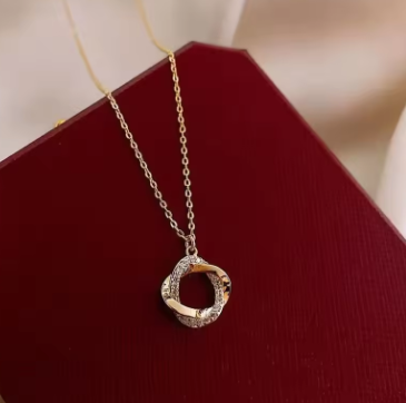 Elegant 14K gold plated rotating cross necklace for women with 925 sterling silver pendant on fine chain, stylish and faith-inspired jewelry.