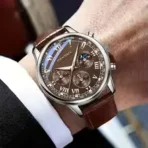 GENEVA men’s luxury quartz wristwatch