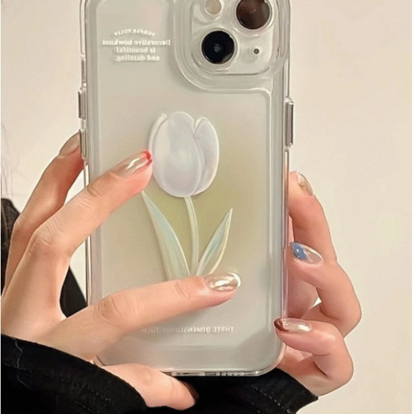 2-piece rose wedding flower pattern TPU phone case set for couples, compatible with iPhone series