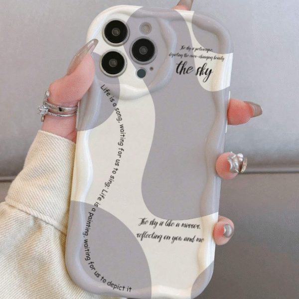 Leaf Pattern TPU Phone Case with Camera Protector – Shockproof, Anti-Drop, Waterproof, Scratch Resistant Cover for iPhone Series